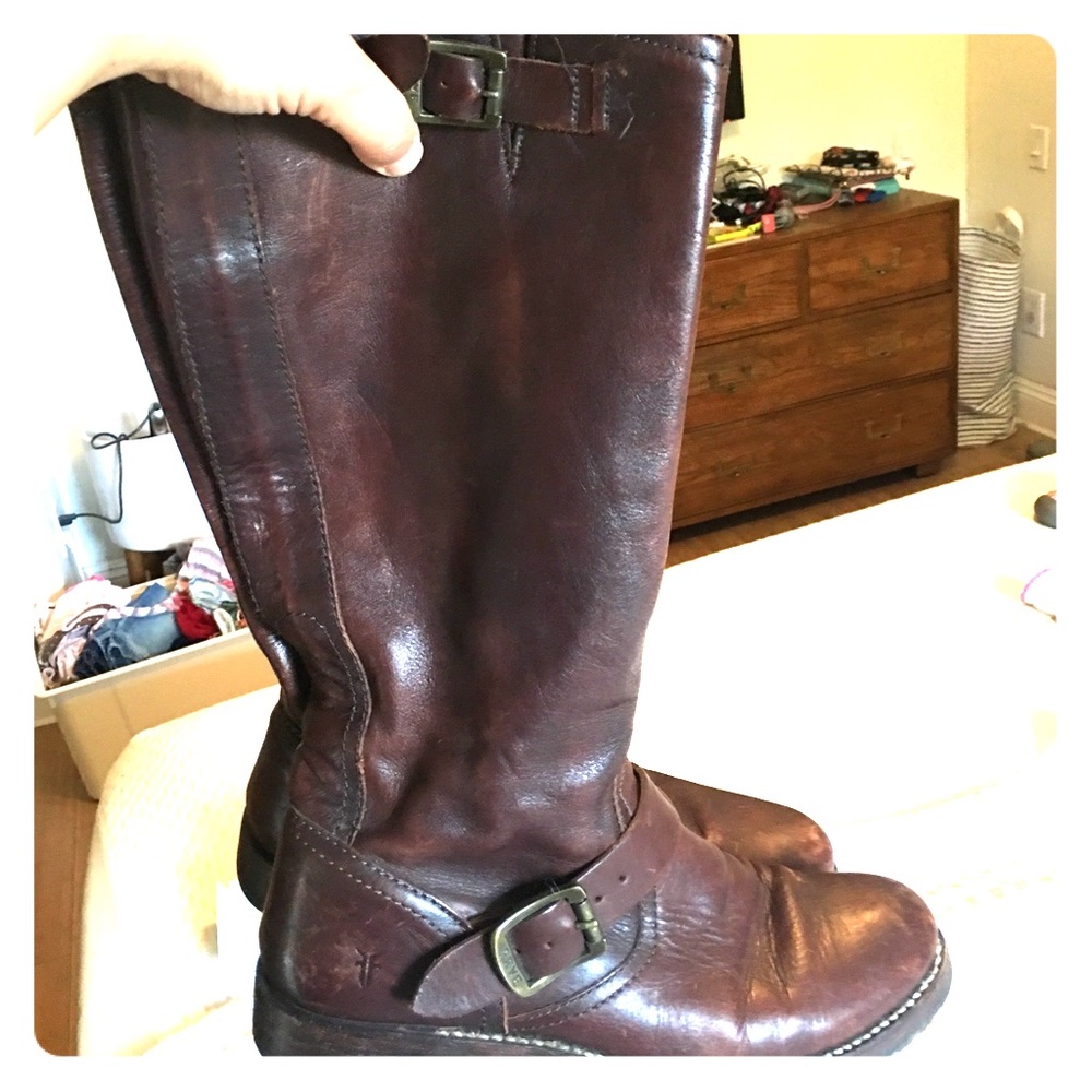 Frye Veronica tall boots brown